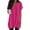 Hot Pink, variant on TQWQT Women's Long Shirts for Leggings with Pockets Short Sleeve Tunic Tops Solid Color Long Tops V-Neck Oversized T-Shirts Plus Size Summer Tops