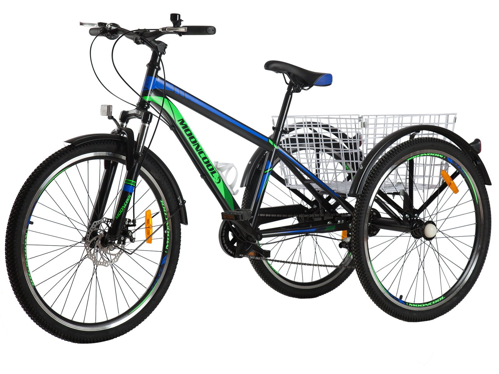 Lilypelle Mountain Tricycle 24 inch 7 speed Bicycle Adult Tricycle with