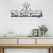 Metal Cutout-Live Laugh Love Decorative Wall Sign-3D Word Art Home Accent Decor-Modern Rustic or Vintage Farmhouse Style by Lavish Home