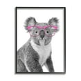 thumbnail image 2 of Stupell Industries Funny Koala Wildlife In Glasses Animals & Insects Painting White Framed Art Print Wall Art, 2 of 5