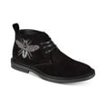 thumbnail image 6 of INC International Concepts Black Men's Darius Patch Chukkas Suede Shoes, 6 of 9