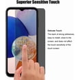 thumbnail image 4 of (3+3) For Samsung Galaxy A14 4G / 5G (3 Pack) Privacy Screen Protector Anti Spy Private Tempered Glass Film with Camera Lens Protector, Anti Scratch, 4 of 6
