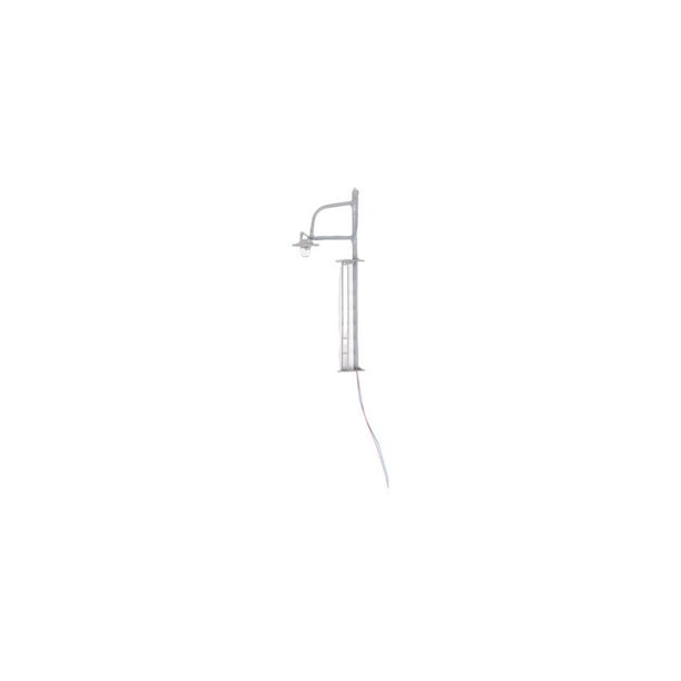 Moyic Modelo de lámpara de vía férrea, farola de escala clásica con escalera, accesorios de construcción, manualidades de un solo cabezal, diseño Artesanía Gris (Escala 1:160) Moyic HA064511-10
