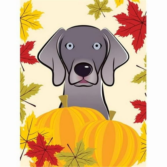 Weimaraner Thanksgiving Garden Flag