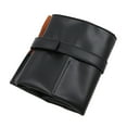 thumbnail image 4 of Rollo de reloj de cuero PU perfecl Estuche de viaje Negro 6 ranuras, 4 of 8