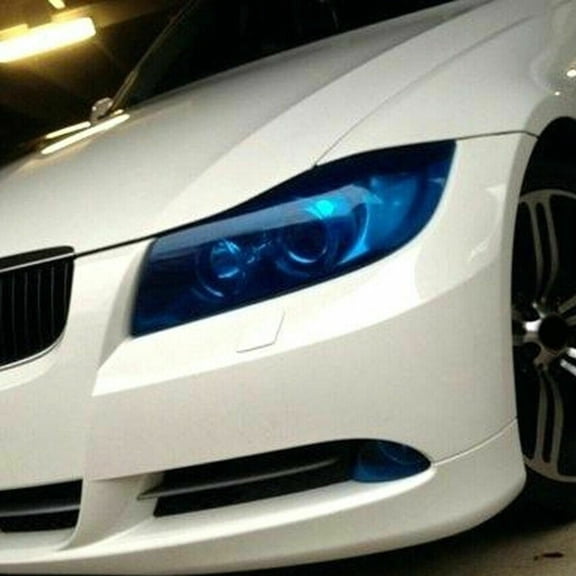 12X48" Blue Tint Vinyl Film Overlay Wrap Sheet Headlight Fog Light