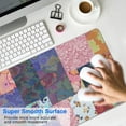 thumbnail image 4 of Long Mouse Pads for Desk,Colorful Pioneer Flower Patchwork Desk Mats on Top Of Desks, Desk Mouse Pad Extra Large with 3mm Non-Slip Base and Stitched Edge for Gaming,Office,Work,Home 35.4"x15.7", 4 of 6