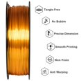 thumbnail image 3 of GEEETECH 3D Printer Silk PLA Filament 1.75mm,Metal-Like Shiny Consumable 1kg (2.2lbs) 1 Spool,Metallic Gold, 3 of 8