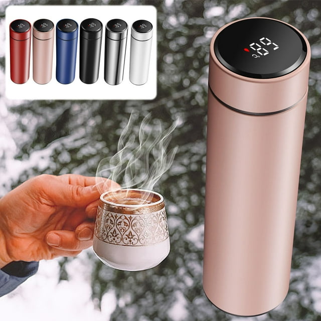 Popular Picks,Intelligent Insulated Cup with Temperature Display, 304 Stainless Steel Insulated Water Cup for Men, Digital Display Insulated Tea Cup, Temperature Control Mug, $BS$3
