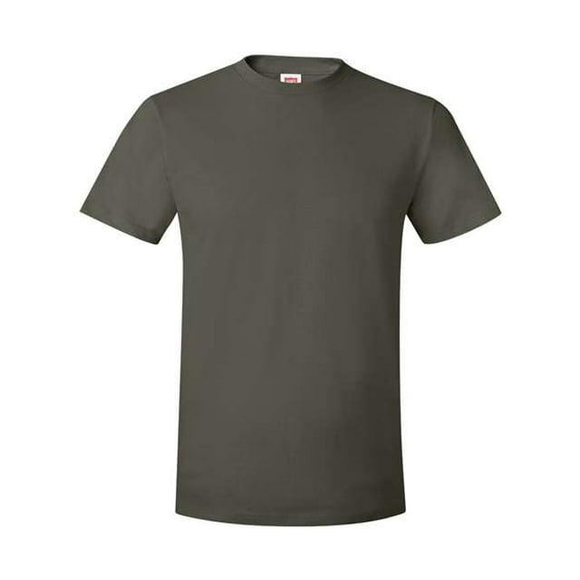 Hanes Nano-T T-shirt pour Homme, P, Vert Fatigue