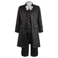 thumbnail image 1 of Traje de cosplay de hombre Traje de actuación negro Traje de actuación negro, 1 of 5