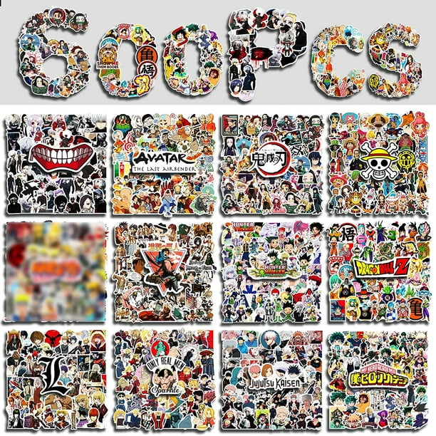600Pcs Phone Case Waterproof Small Sticker Packs for Laptop, Water Bottle, Cup, Notebook, Vinyl Decals for Kids, Teens, Adults