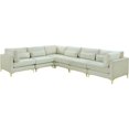 thumbnail image 1 of Meridian Furniture Julia Cream Velvet Modular Sectional, 1 of 5