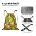 thumbnail image 3 of Yiaed Tropical Summer Fruit Print Drawstring Bags Drawstring Backpack Bulk String Back Pack Gym Sport Bag-Medium, 3 of 5