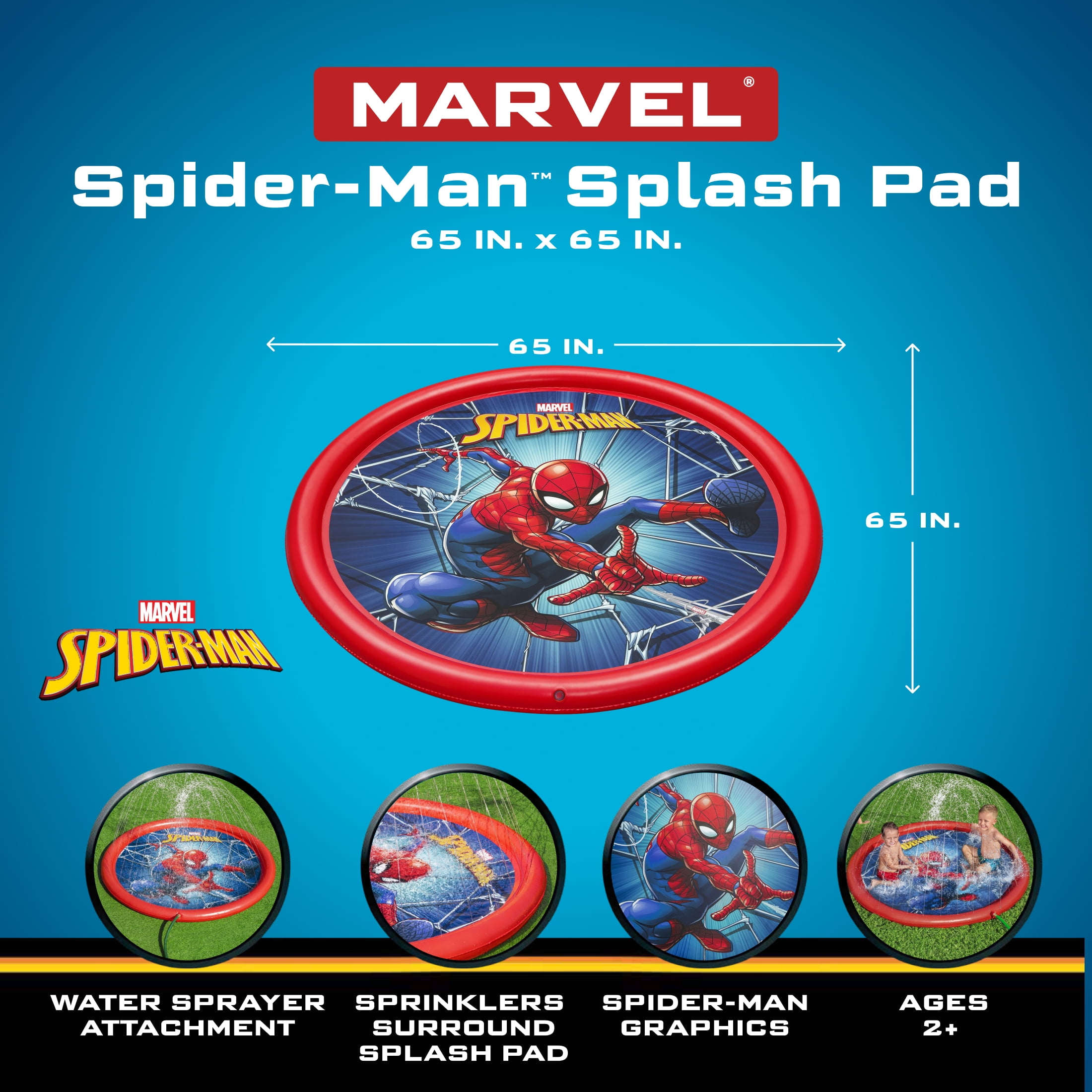 Spider-Man 65 in. Splash Pad