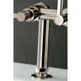 thumbnail image 4 of Aqua Vintage AE8106DX Concord 7" Center Deck-Mount Clawfoot Tub Faucet with Hand Shower, Polished Nickel, 4 of 8