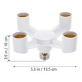 thumbnail image 5 of Light Socket Splitter Lamp Socket 4-branch Adapter E26/E27 Light Bulb Extender, 5 of 5