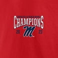 thumbnail image 4 of Men's Fanatics Red Ole Miss Rebels 2023 Peach Bowl Champions Score T-Shirt, 4 of 5