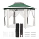 thumbnail image 1 of Qinaqin 13 x ft Pop Up Gazebo cm de Alturae agonal Canopy Shelter con 6 Zippered Malla Netting Event Tent Strong Steel Frame, 1 of 7