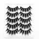thumbnail image 1 of Pestañas naturales, pestañas postizas, pestañas cortas, pestañas postizas de visón tenues, 5 pares de pestañas postizas naturales, maquillaje natural, cejas postizas negras gruesas., 1 of 3