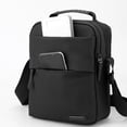 thumbnail image 2 of Bolso bandolera pequeño para hombre, clásico, impermeable, informal, con solapa, para negocios, XA491C, 2 of 5