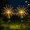 Warm White, variant on 2 Pack Solar Firework Lights Outdoor, 120 LED Multicolor 8 Modes Waterproof Garden Stake Lights for 4th of July Yard Decor