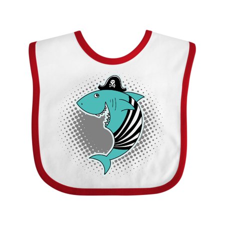 

Inktastic Shark Pirate Funny Gift Baby Boy or Baby Girl Bib