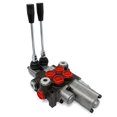 thumbnail image 2 of Valve de Commande Hydraulique Directionnelle Monobloc, 2 Bobines avec Cliquet Flottant Simple, 11 GPM, 2 of 4