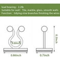 thumbnail image 2 of 100 clips de plantas para plantas trepadoras,Clips de pared de plantas para tracción de enredaderas,Clips de fijación de plantas Clips de plantas autoadhesivos Gancho de fijación Planta de p, 2 of 5