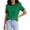 Green, variant on Conzone Shirts For Women Long Sleeve Crew Neck Patchwork Womens Shirts Fashion Womens Summer Tops Black