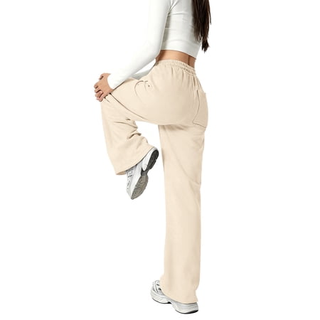 Sweatpants Beige Sweat Pants Boys Adjustable Drawstring Casual Pants with Pockets Boys Solid Pants Kids Pants Boys 15-16 Years