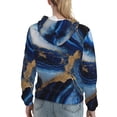 thumbnail image 7 of Honeii Navy Blue Marble Pattern Womens Oversized Hoodies Long Sleeve Sweatshirts Pullover Fall Outfits with Pocket-X-Large, 7 of 7