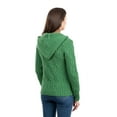thumbnail image 5 of Ladies Merino Wool Double Collar Zipped Cardigan, 5 of 6