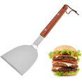thumbnail image 2 of 1 utensilio de cocina, pala para cocinar, filete para freír, mango de plástico de acero inoxidable, pala para freír, placa de hierro, pala para freír, 2 of 5