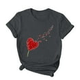 thumbnail image 4 of Fankiway T-Shirt à Manches Courtes Imprimé Col Rond Mode pour Femmes Ensemble de Vêtements Décontractés pour Femmes 2 Pcs, 4 of 4