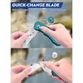 thumbnail image 2 of Cuchillo utilitario BIBURY, cortador de cajas plegable, resistente, verde, 2 of 8
