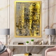 thumbnail image 3 of Designart 'Grey Meets Yellow Abstract Art II' Modern Framed Art Print, 3 of 4