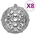 thumbnail image 3 of vidaXL 111 Piece Christmas Bauble Set Silver Polystyrene, 3 of 5