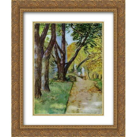 Victor Park Florida Victor Borisov Musatov 2x Matted 20x24 Gold Ornate Framed Art Print 'A Walk in the Park' ()