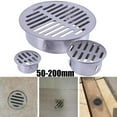 thumbnail image 3 of Bathroom Shower Grate Drain 50-200mm Round Outlet Waste Drain Cover Stainless AU, 3 of 5