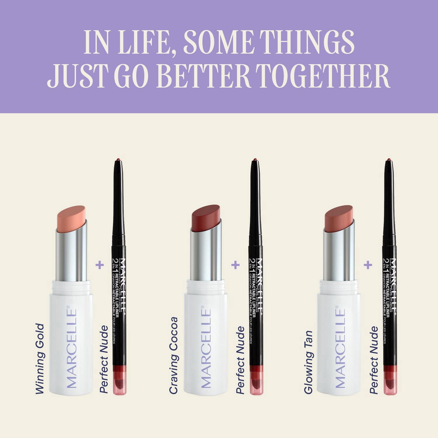 Marcelle Lip Loving Colour & Caring Oil-in-Stick Lipstick, Winning Gold