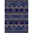 thumbnail image 1 of Mayberry Rug HS9426 8X10 7 ft. 10 in. x 9 ft. 10 in. Hearthside Star Valley Area Rug, Navy, 1 of 1