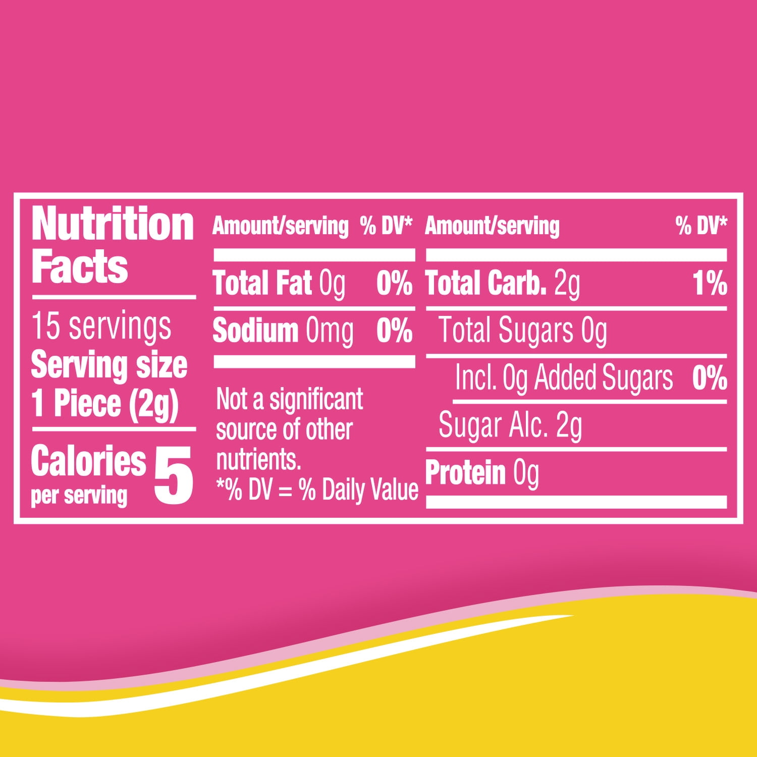Starburst All Pink Strawberry Sugar Free Gum - 1.11 oz/15 Piece Pack
