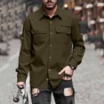 thumbnail image 7 of Men Safari Long Sleeve UPF 50+ Sun Protection Quick Dry Fishing Hiking Lightweight Outdoor Travel Cargo Shirt, 7 of 7