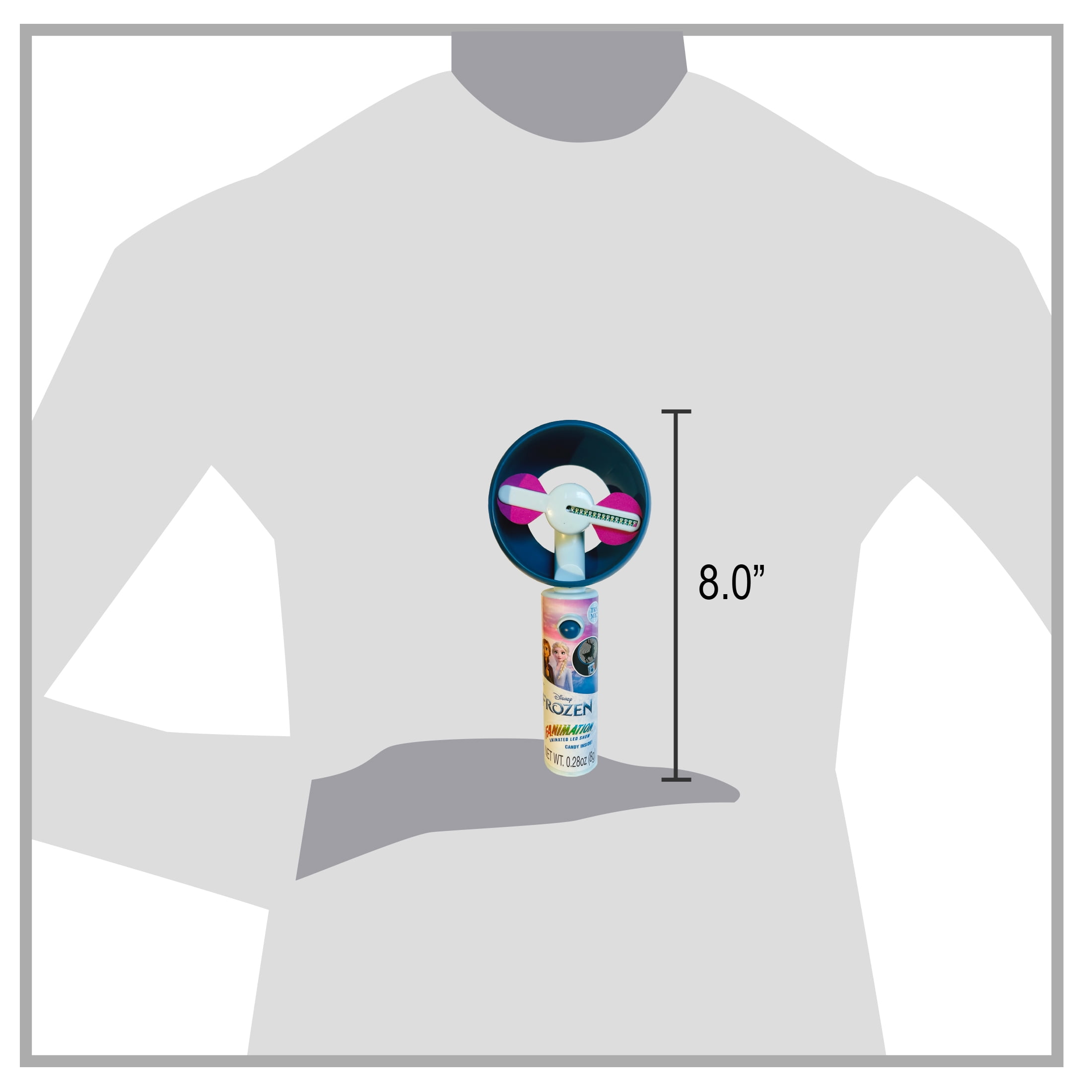 Candyrific, Disney Frozen 2 Fanimation, LED Animated Fan Toy with Candy, 0.28oz