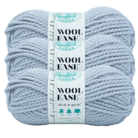UPC: 0842093123767 | Lion Brand Yarn Wool-Ease Thick and Quick Thaw Classic Super Bulky Acrylic  Wool Multi-color Yellow Yarn 3 Pack