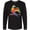 AB-Black, variant on Inktastic Harlequin Macaw Parrot Long Sleeve T-Shirt