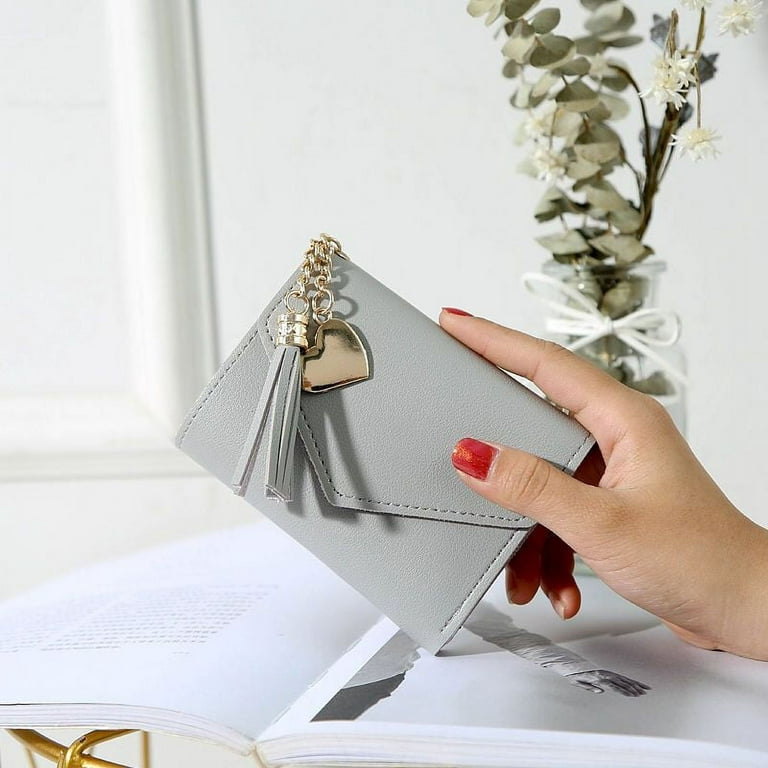 Fashion women wallet pu leather short design zipper card holder wallet purse