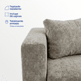 thumbnail image 4 of LASE Muebles Sala Esquinera Italia Sofá + Loveseat Configurable en L 6 cojines Marfil, 4 of 7