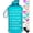 Turquoise, variant on HydroMATE Half Gallon Water Bottle with Times to Drink Leak Proof Jug with Handle 64 oz
